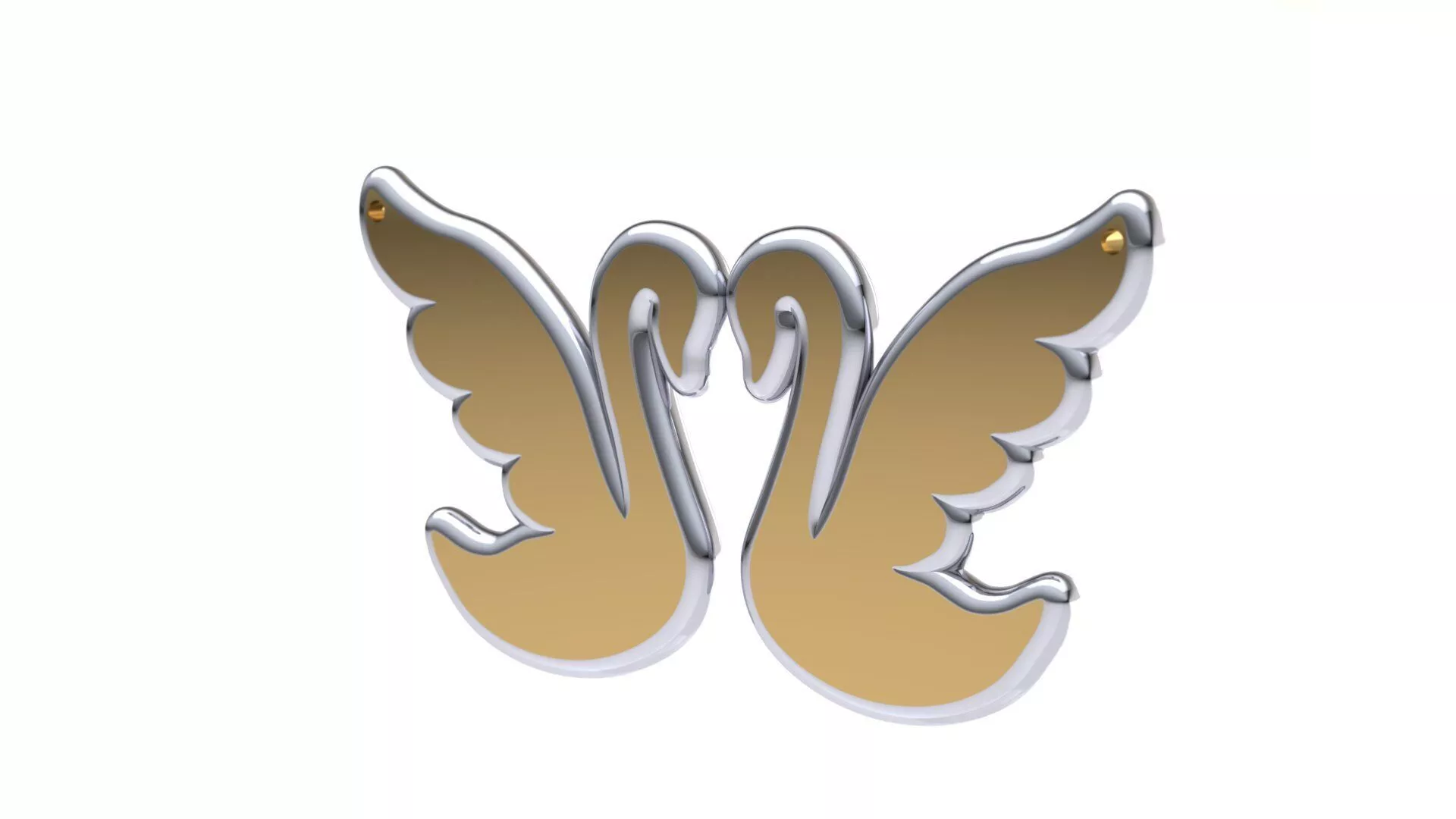 SWAN NECKLACE 3D print model