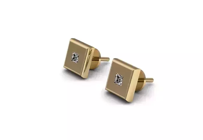 Square earrings