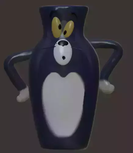 Tom Cat Vase - Tom and Jerry