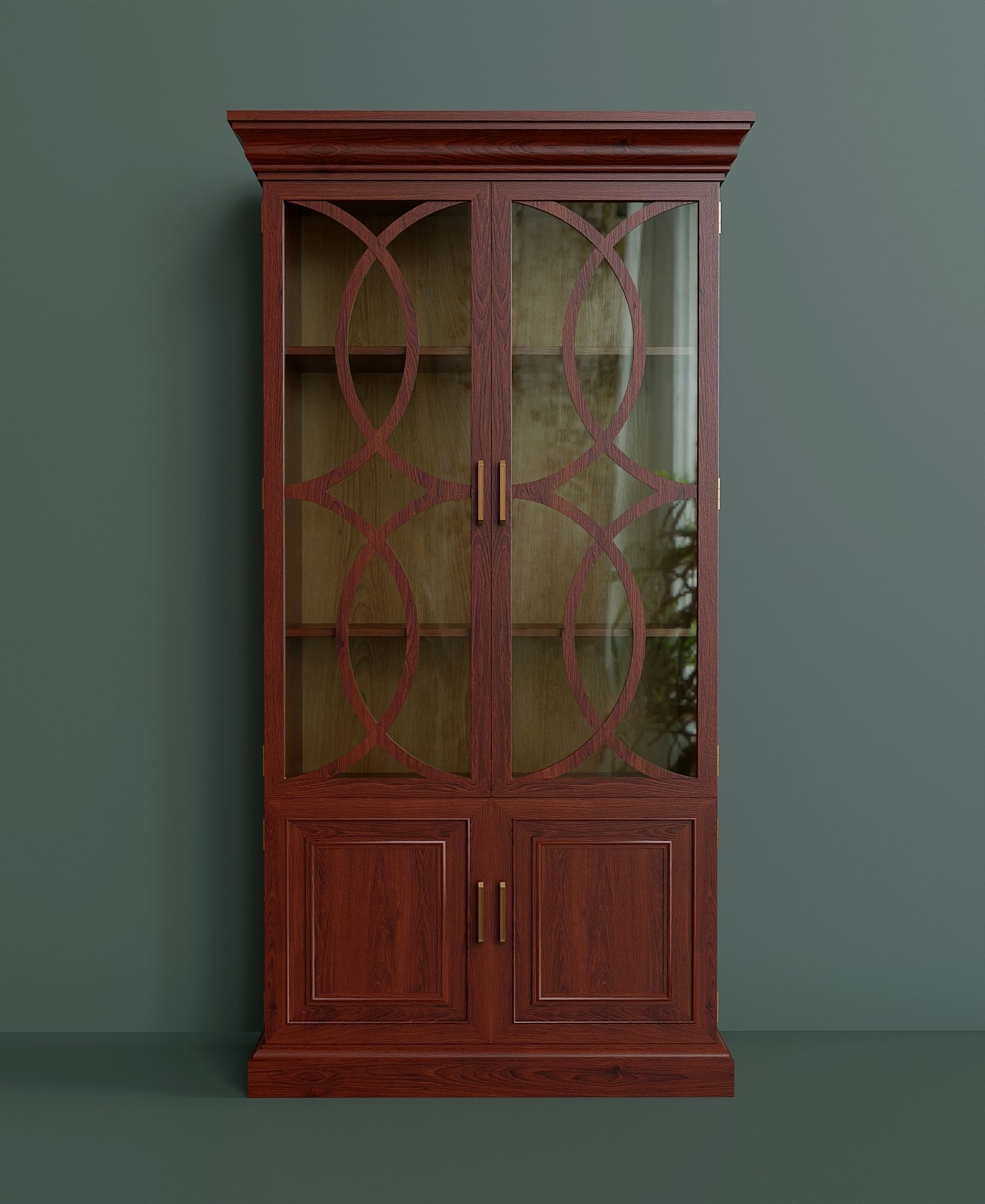 Showcase for dishes 1 Low-poly 3D model_2