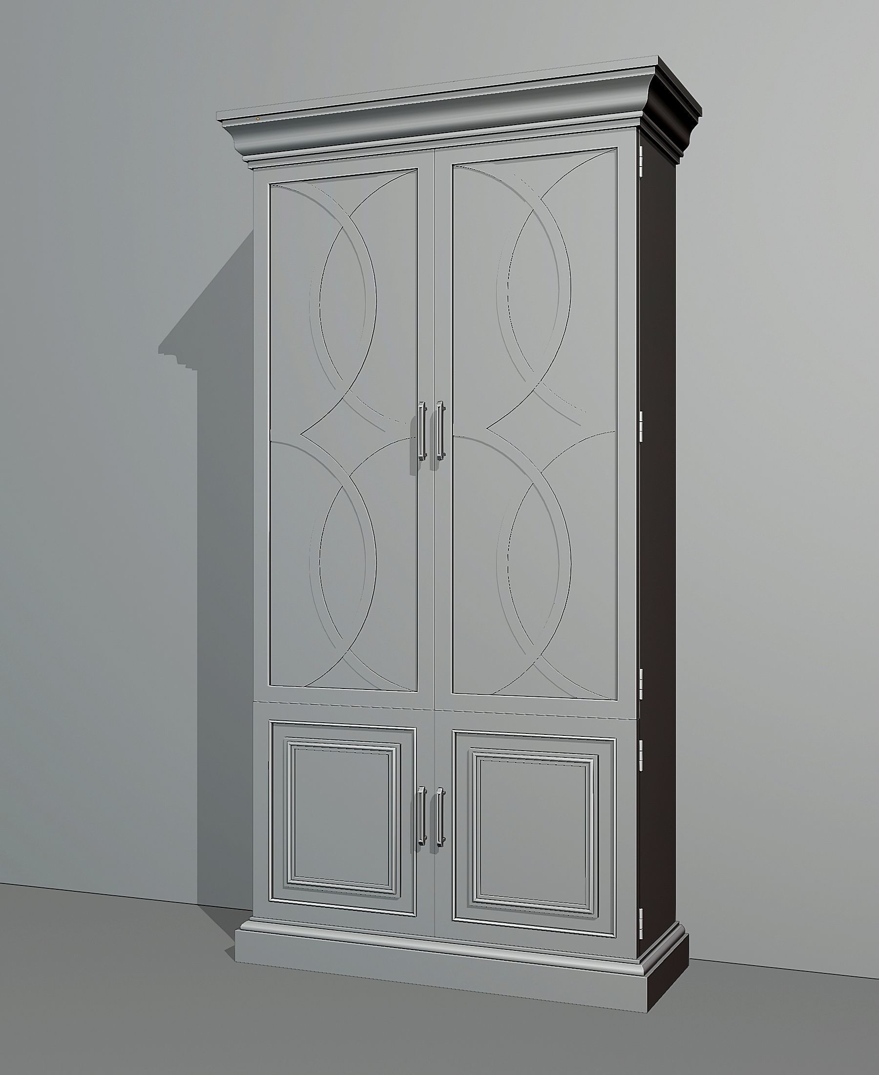 Showcase for dishes 1 Low-poly 3D model_3