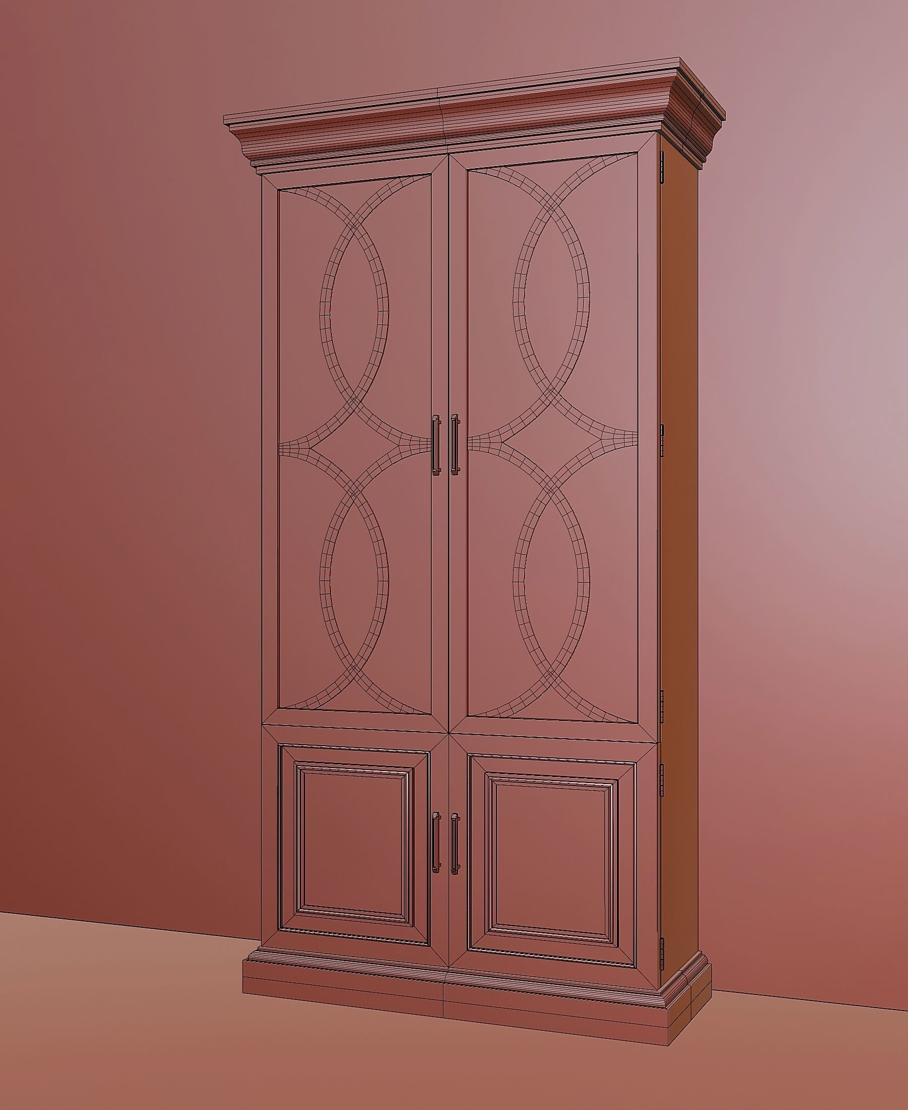 Showcase for dishes 1 Low-poly 3D model_5