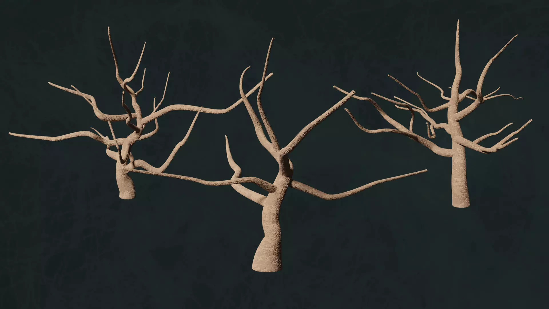 Trees F3 Pack - Unleafs Assets Nature Env Free low-poly 3D model_0