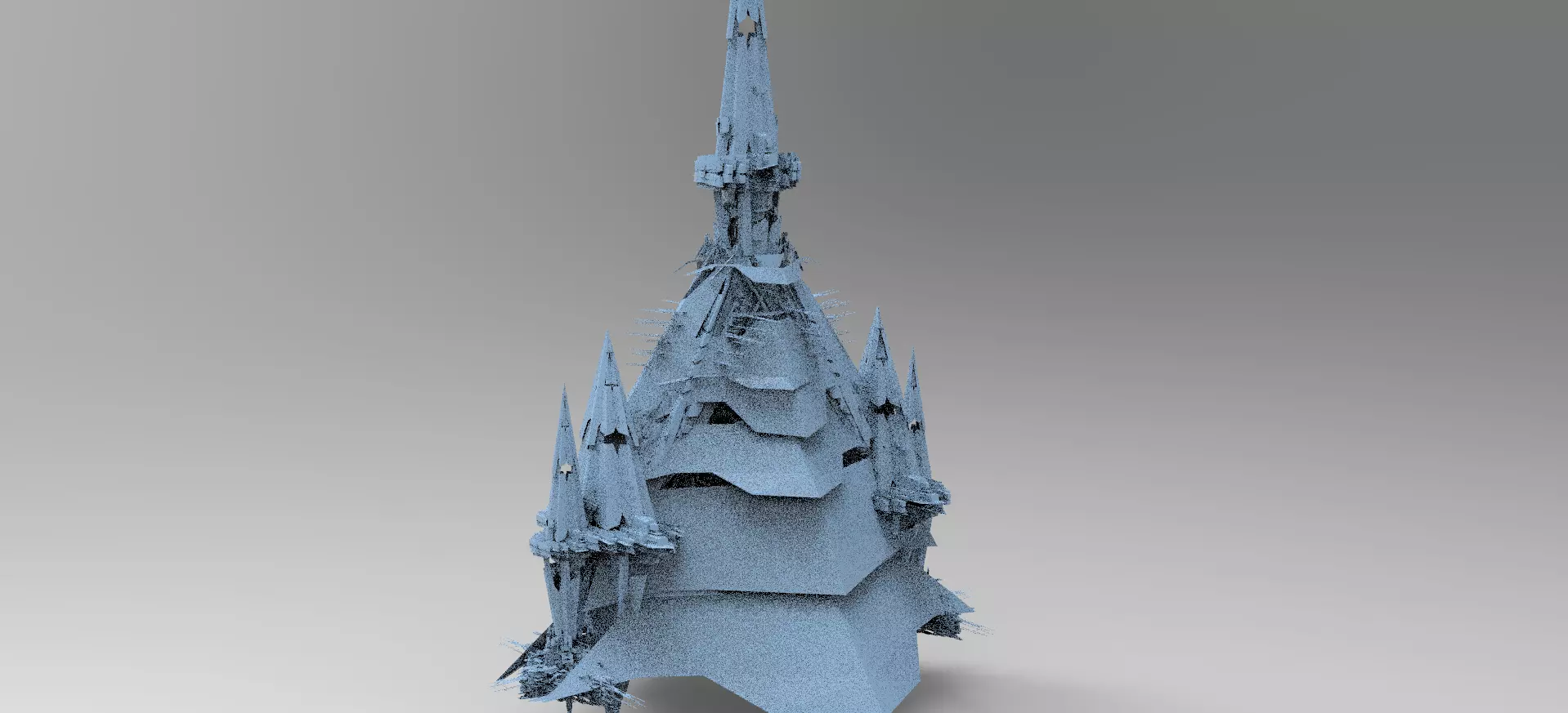 Amon Ra Sci fi Pyramid 5 3D model_0