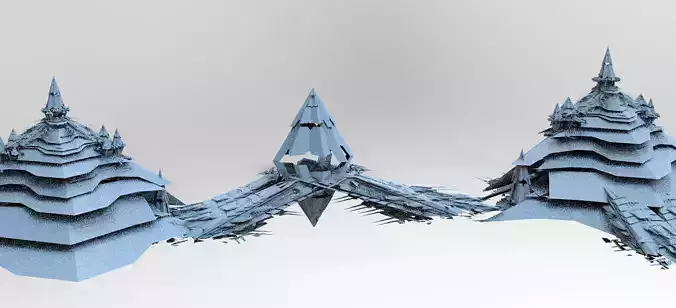 Amon Ra Sci fi Pyramid bridges 3 