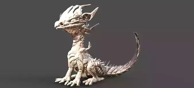 Baby Dragon 1 eye Sculpture 3  3D model