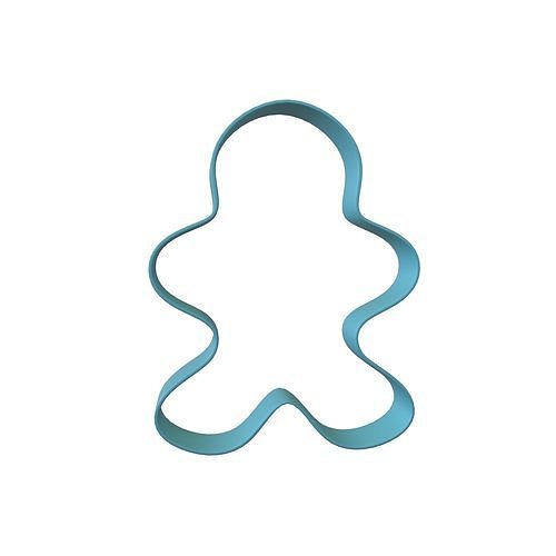 Gingerbread Man Cookie Cutter v1 002 Low-poly 3D model
