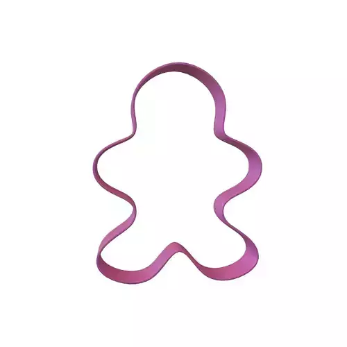 Gingerbread Man Cookie Cutter v1 005
