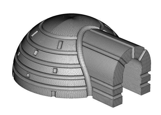 Baby Igloo House 3D model_3