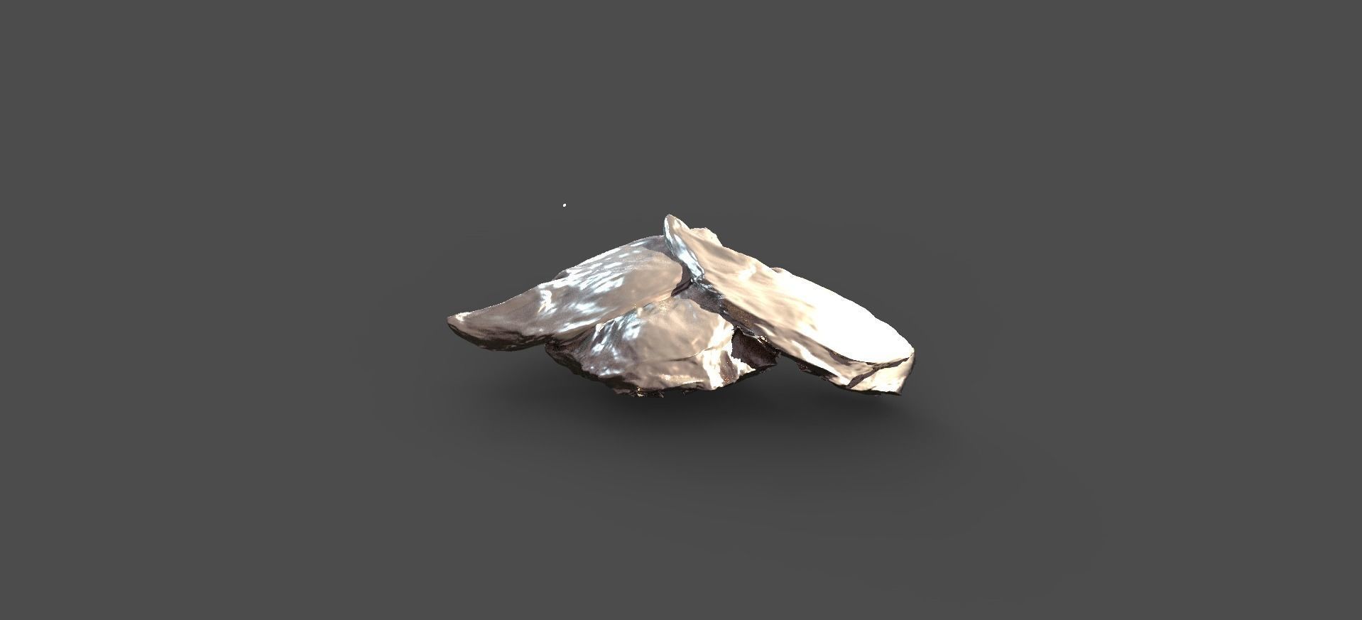 Stone rock stand 2  3D model_1