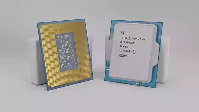 Intel i9-13900KS CPU 3D model