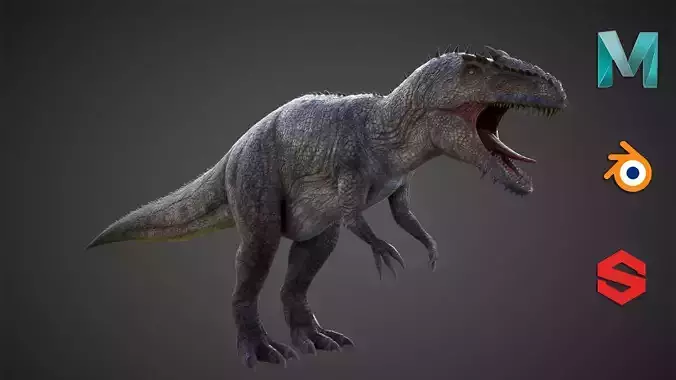 Massive Dinosaur High Resolution 3D Model