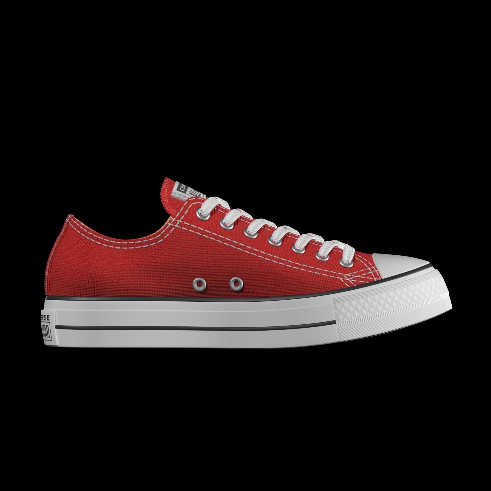 Converse Shoes - All Star Classic - Red - High Quality 3D Model 3D model_6