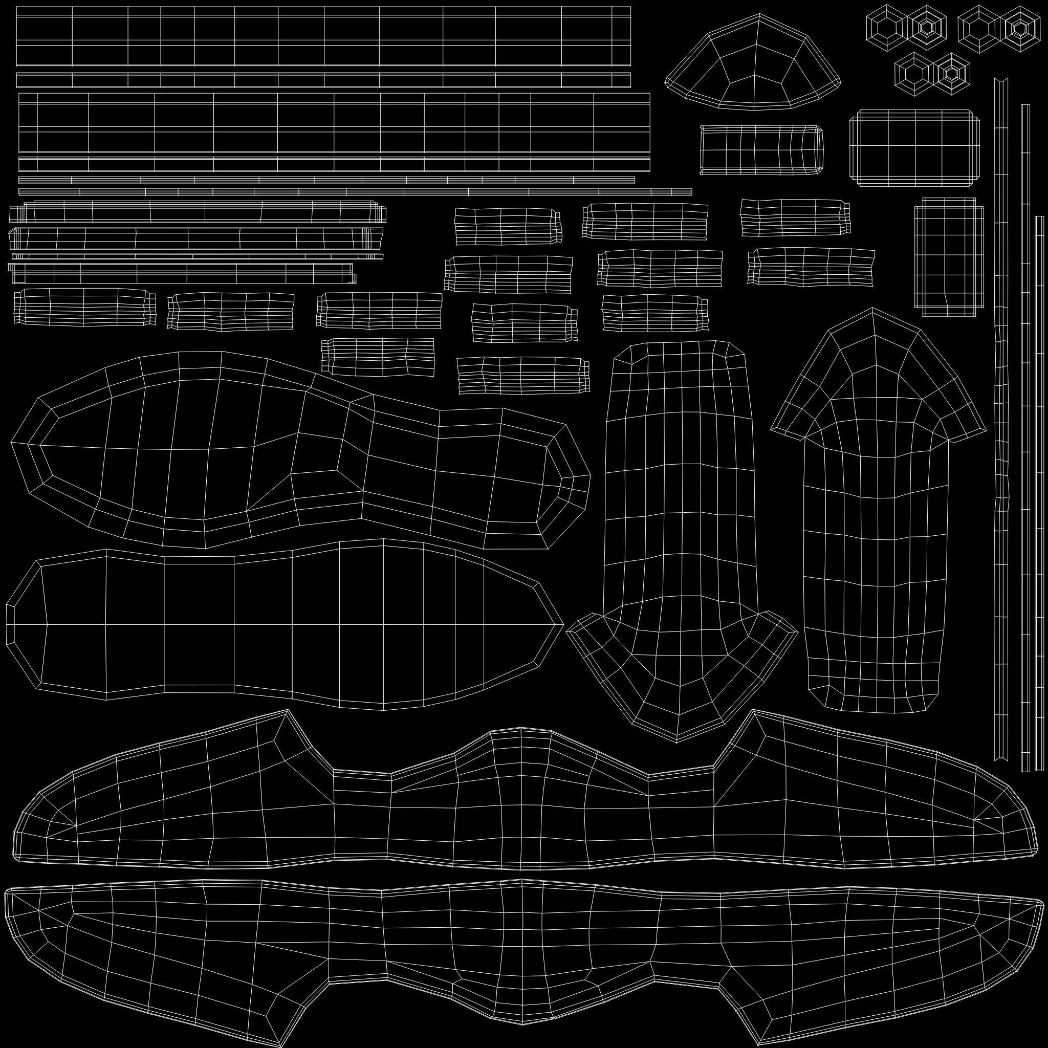 Converse Shoes - All Star Classic - Red - High Quality 3D Model 3D model_19