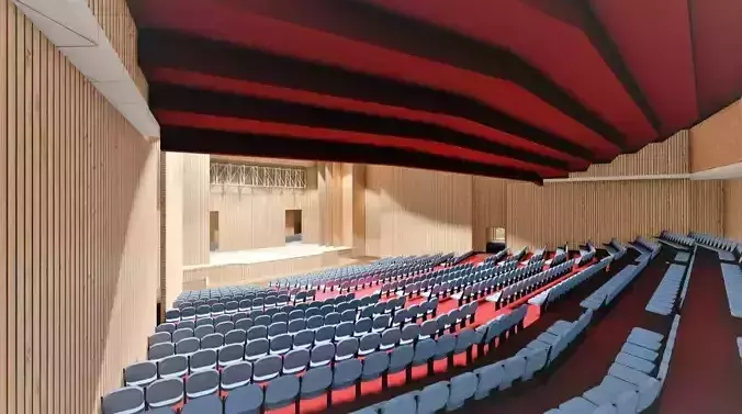 CULTURAL CENTER AND THEATER 3D model