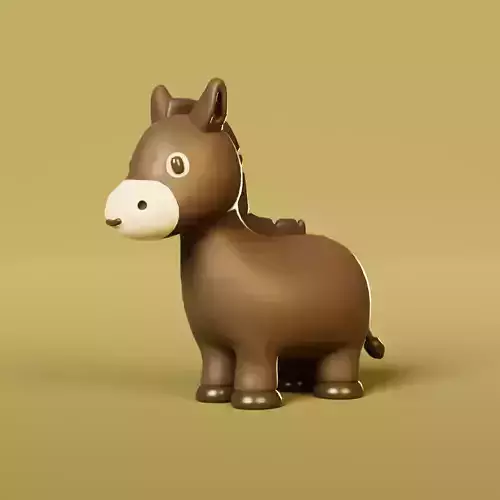 Donkey cute cartoon