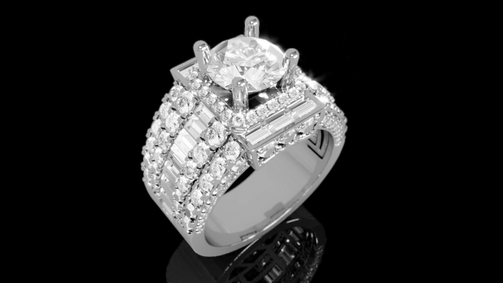 Men Ring 6 3D print model_1