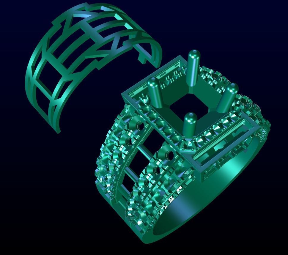 Men Ring 6 3D print model_6