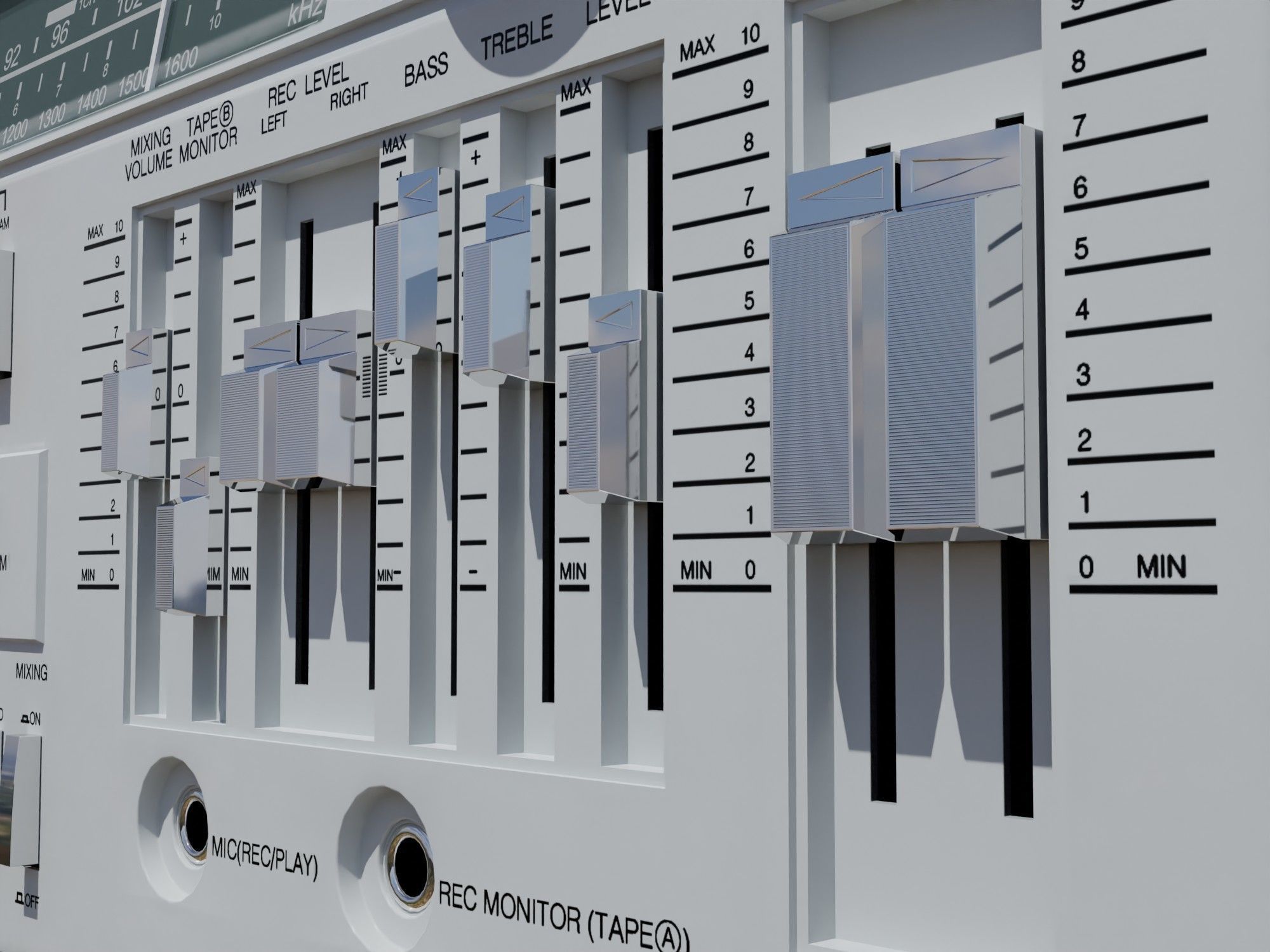 Retro Boom Box Ghetto Blaster Pack  3D model_21