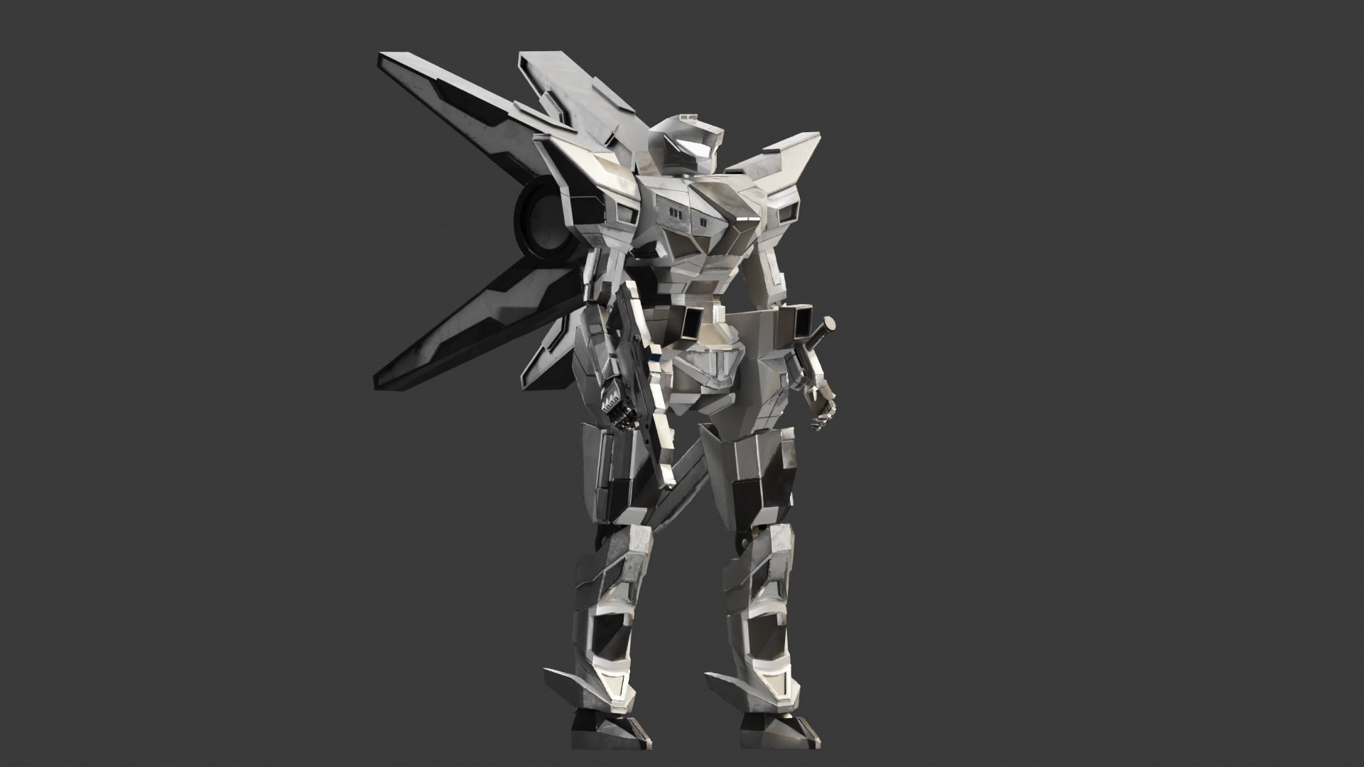 Mecha Trident 3D model_8