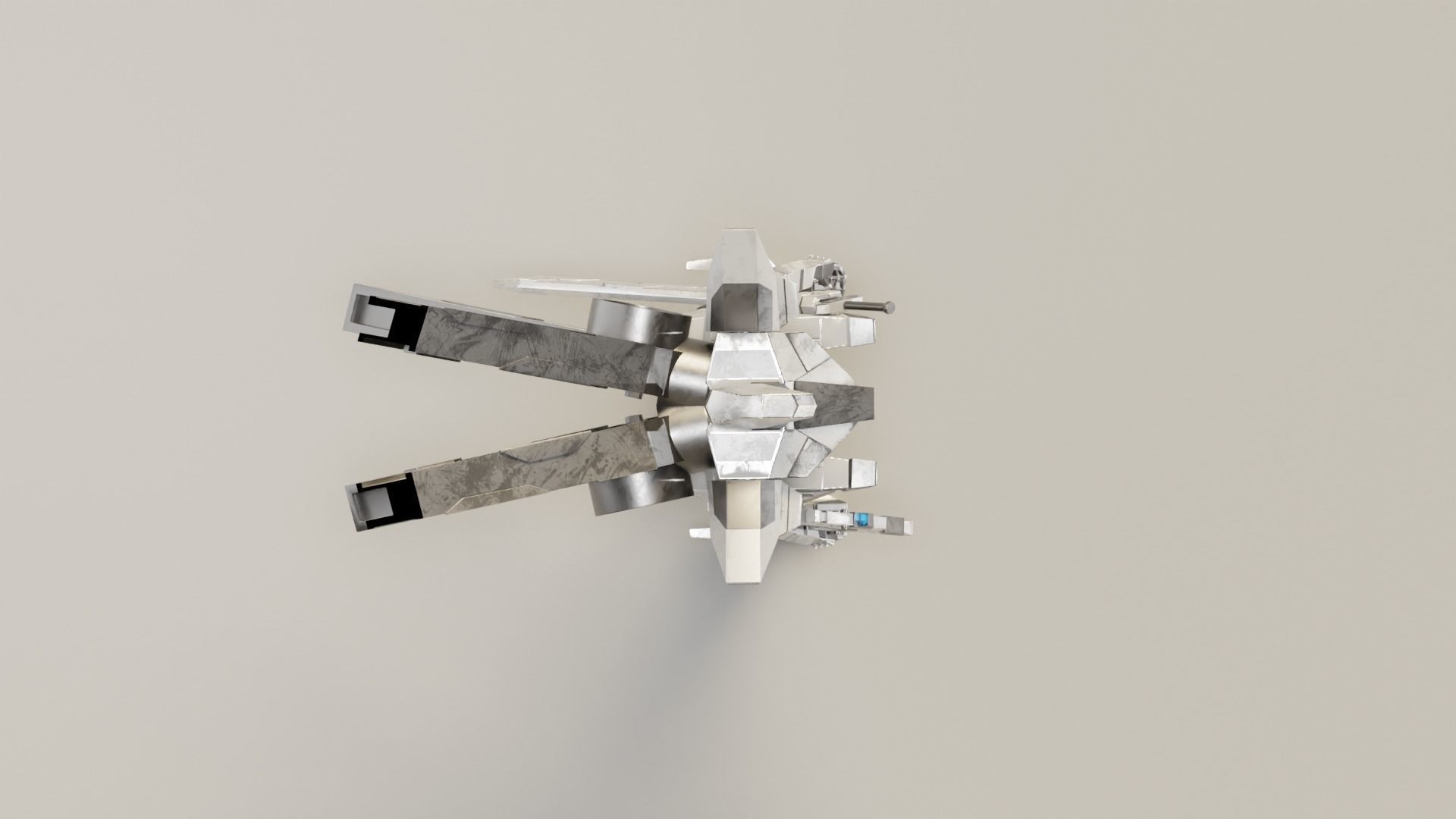 Mecha Trident 3D model_7