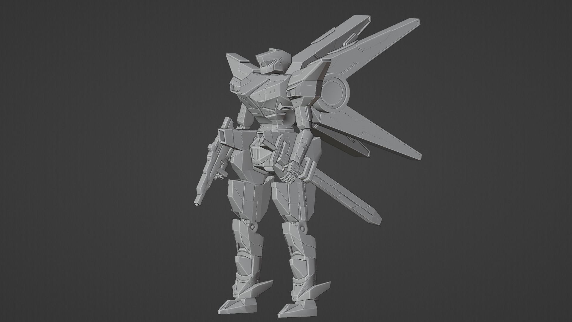 Mecha Trident 3D model_10