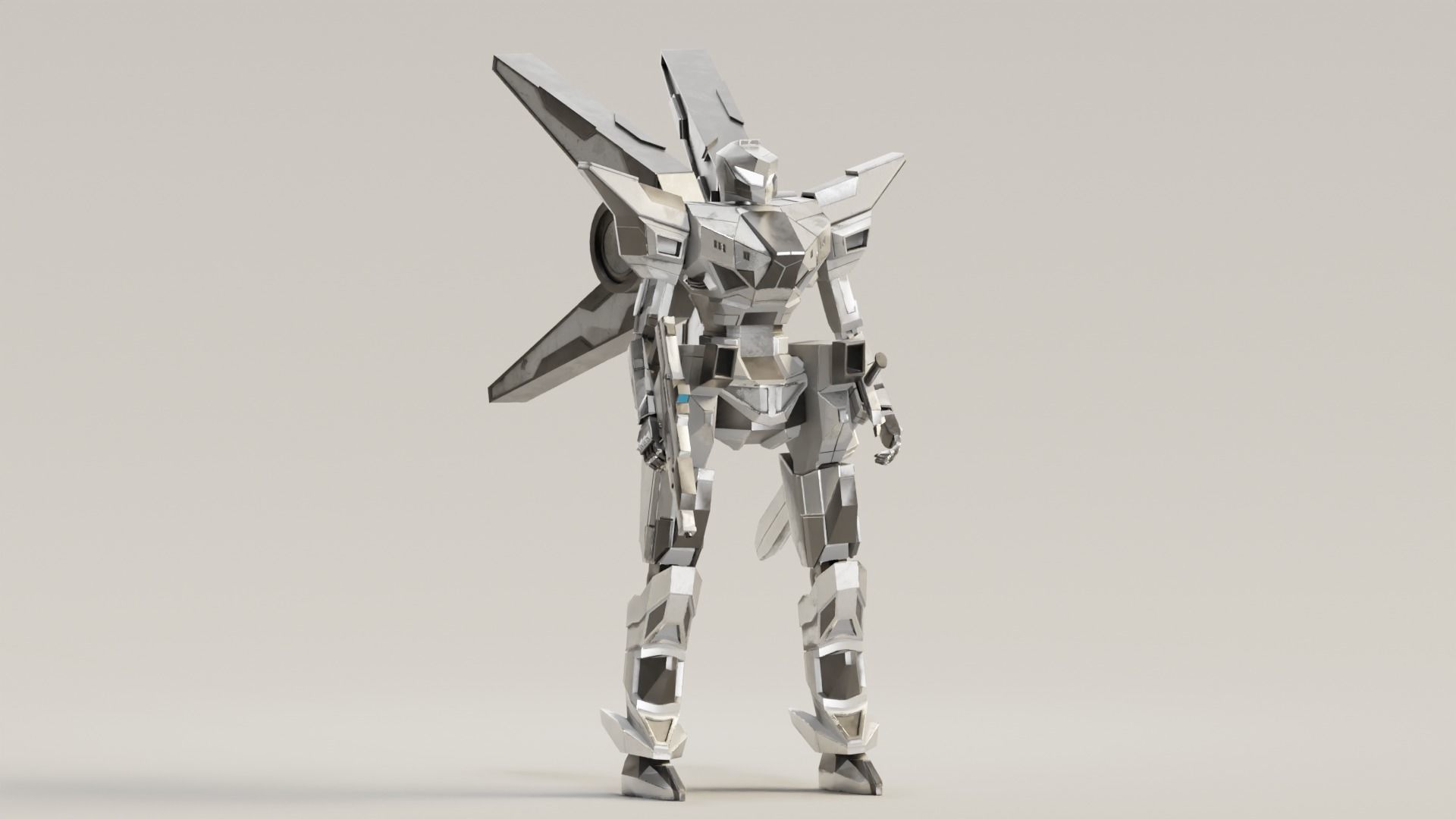 Mecha Trident 3D model_3