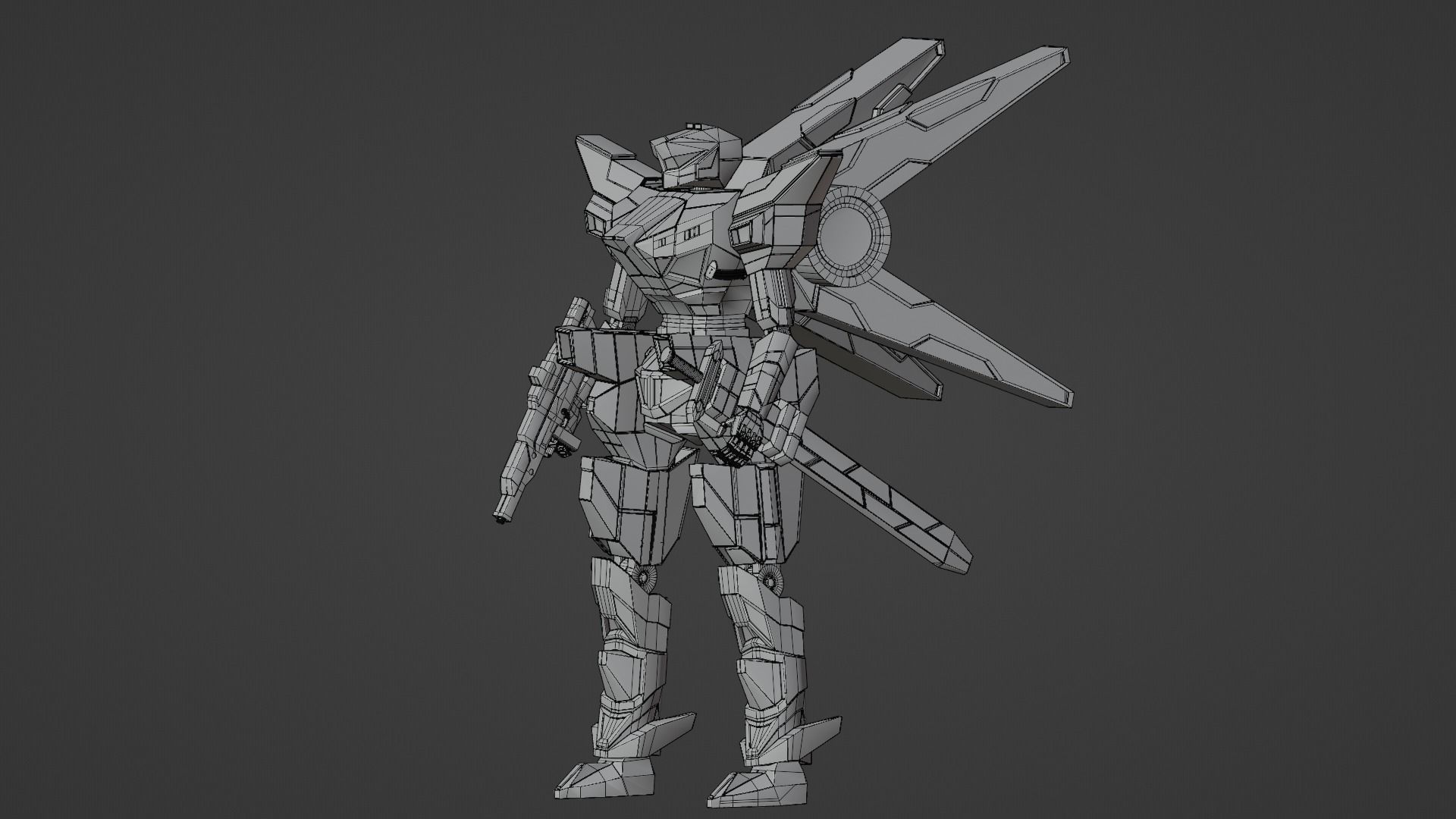 Mecha Trident 3D model_12