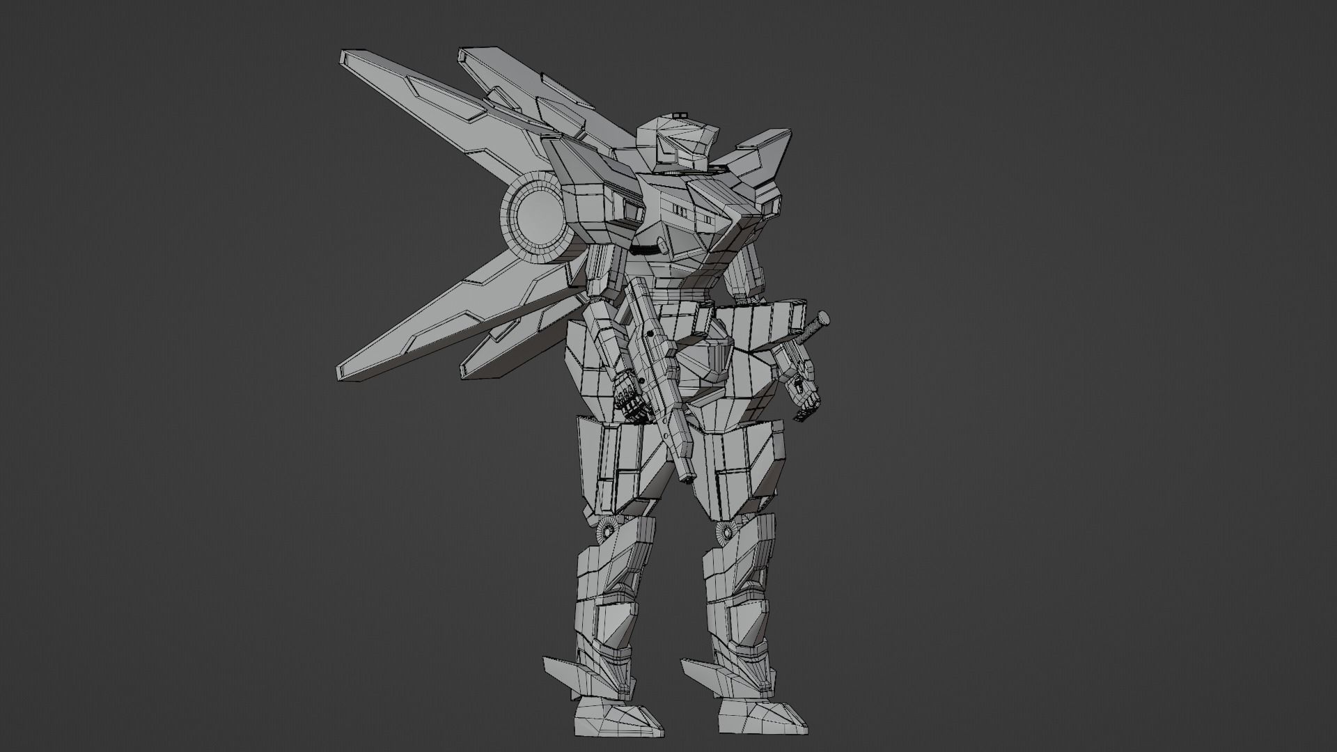 Mecha Trident 3D model_11