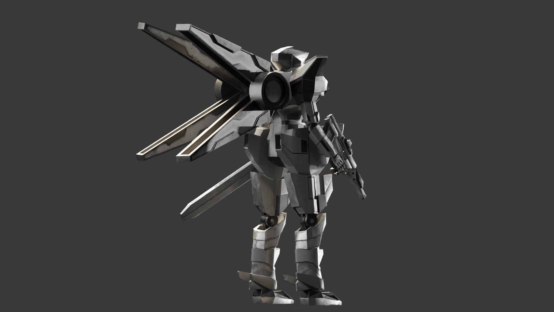 Mecha Trident 3D model_9
