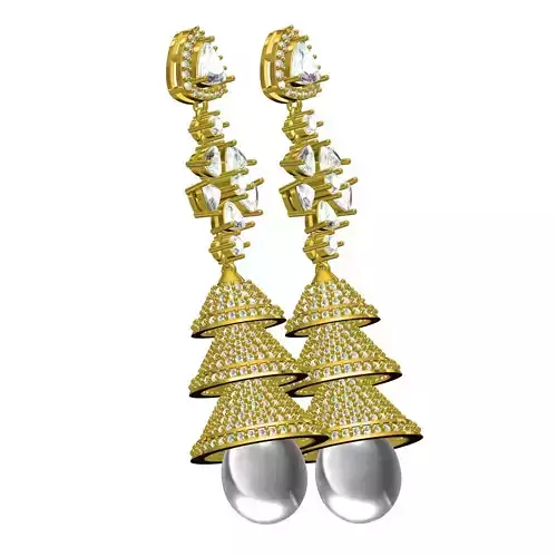Unique Designer Lond Dangle Pearl Drop Earring