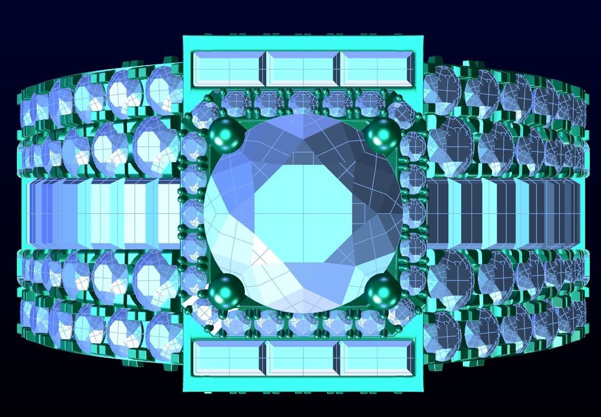 Men Ring 7 3D print model_5