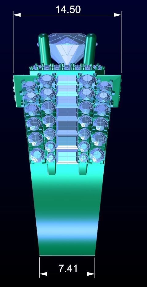 Men Ring 7 3D print model_3