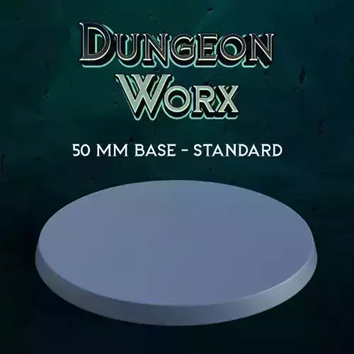 Large 50 mm Tabletop RPG Miniature Base 3D print model