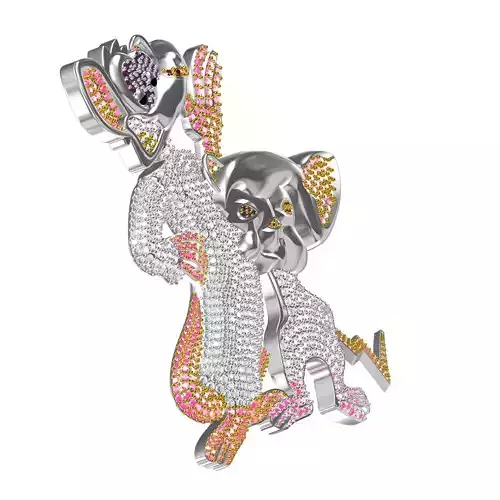 Pinky and Brain Charm Hip Hop Pendant