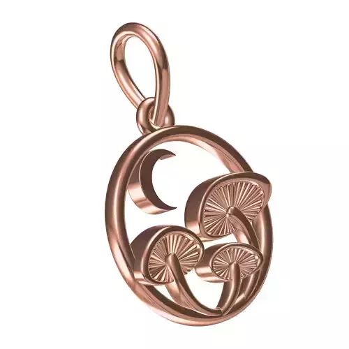 Simple Mushroom Design Pendant