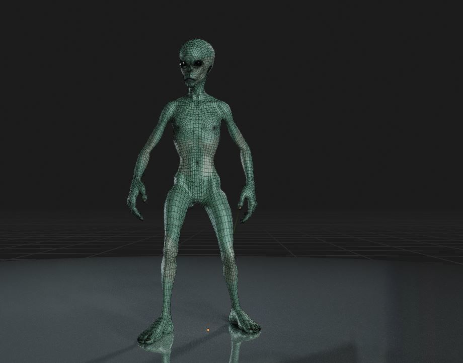 Realistic Alien 3D model_6