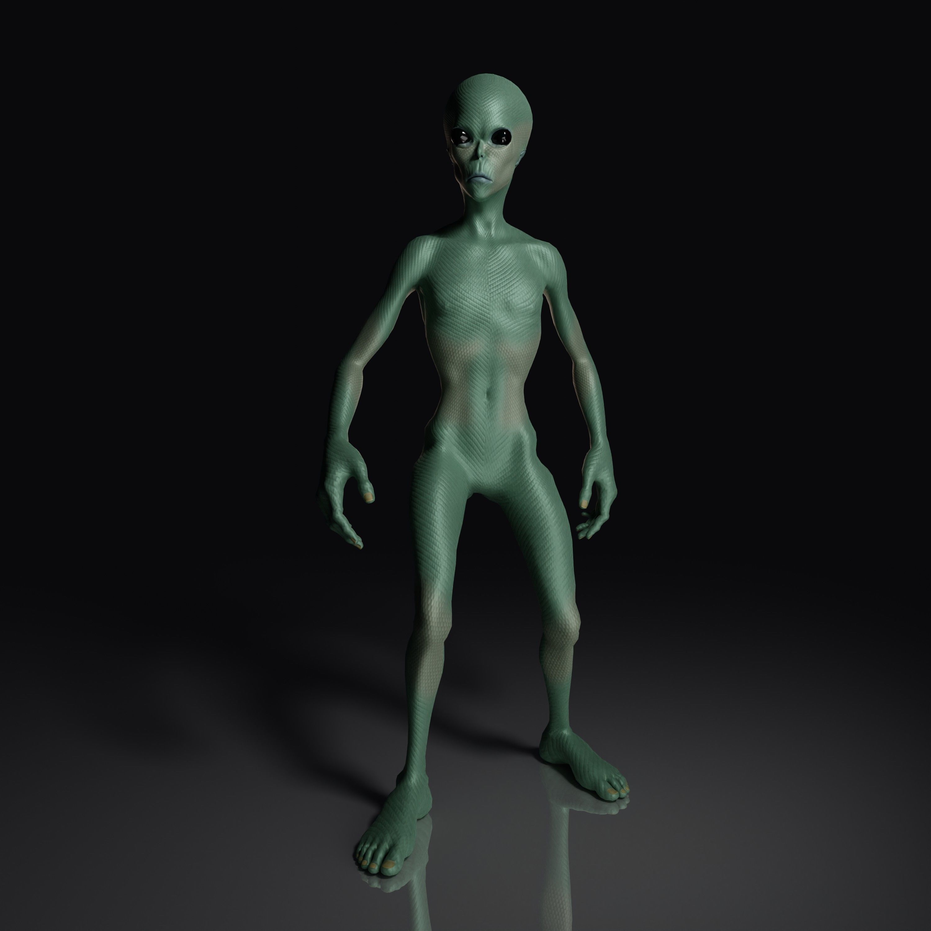 Realistic Alien 3D model_11