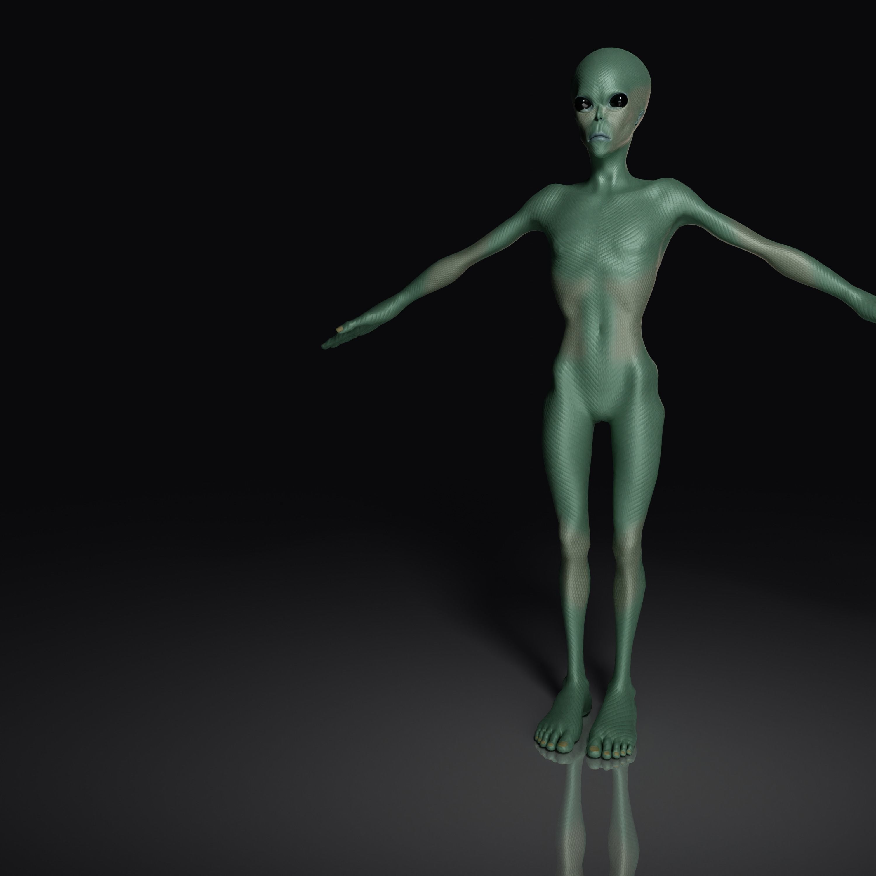 Realistic Alien 3D model_12