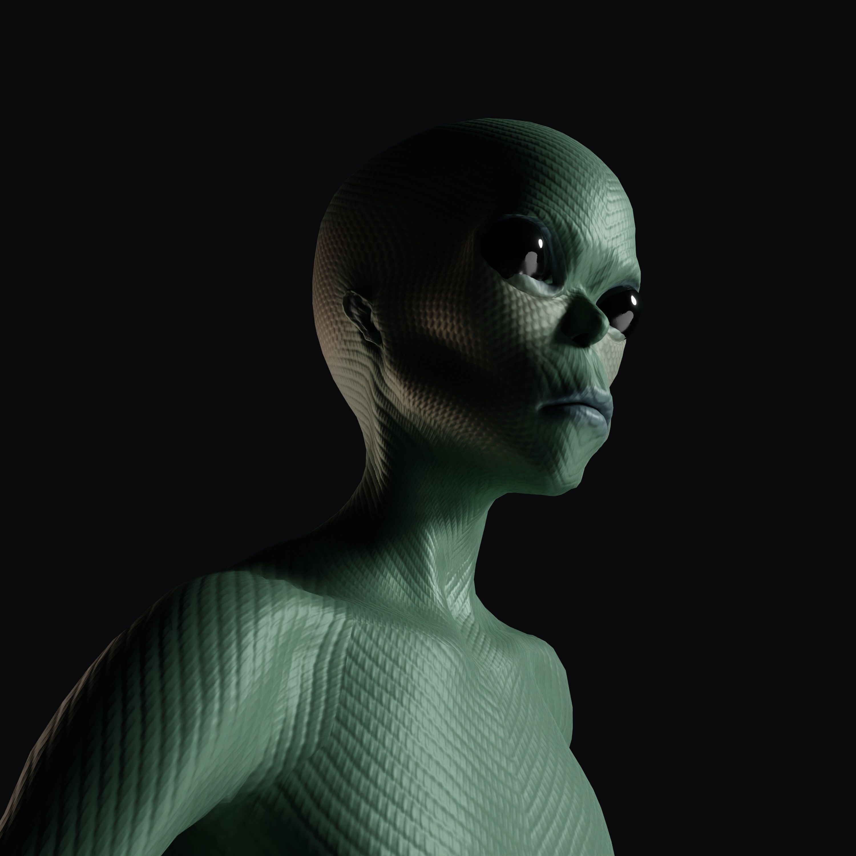 Realistic Alien 3D model_2