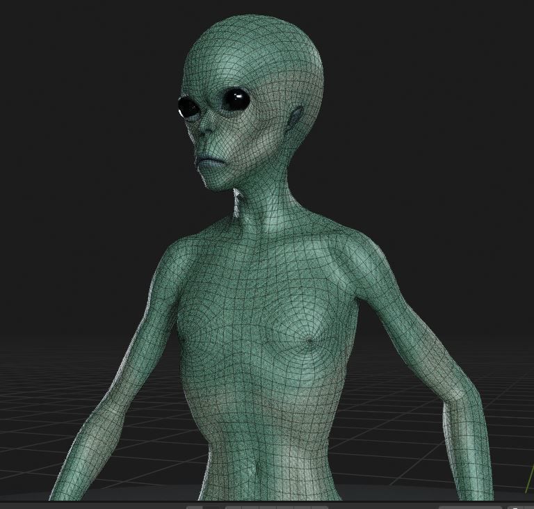 Realistic Alien 3D model_13