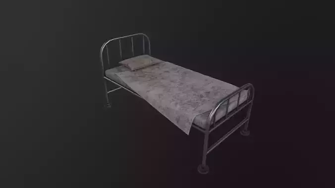 Hospital Bed 3D Model