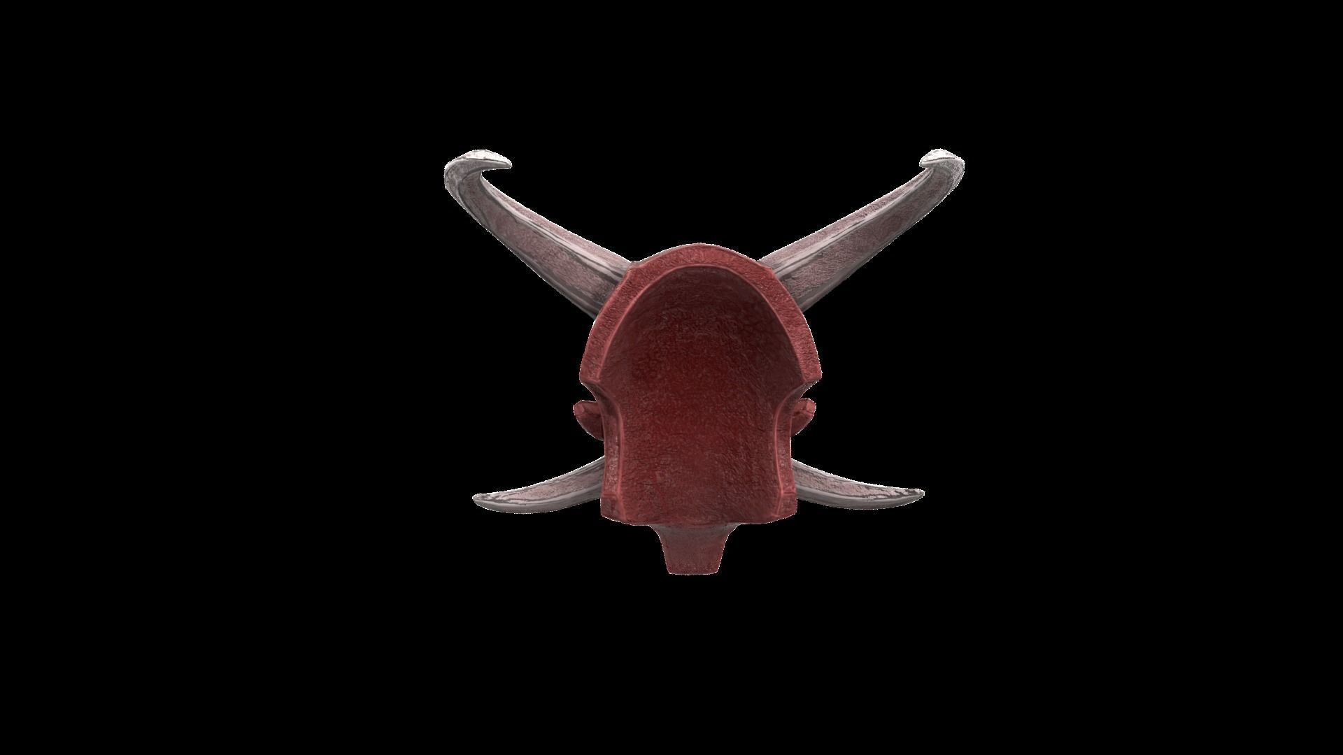 Hannya Mask Low Poly  Low-poly 3D model_23