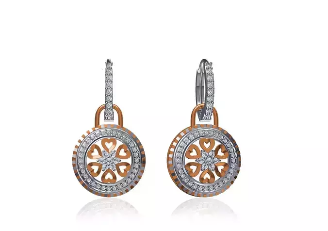 Women Long Earring STL JCD Details 3D print model
