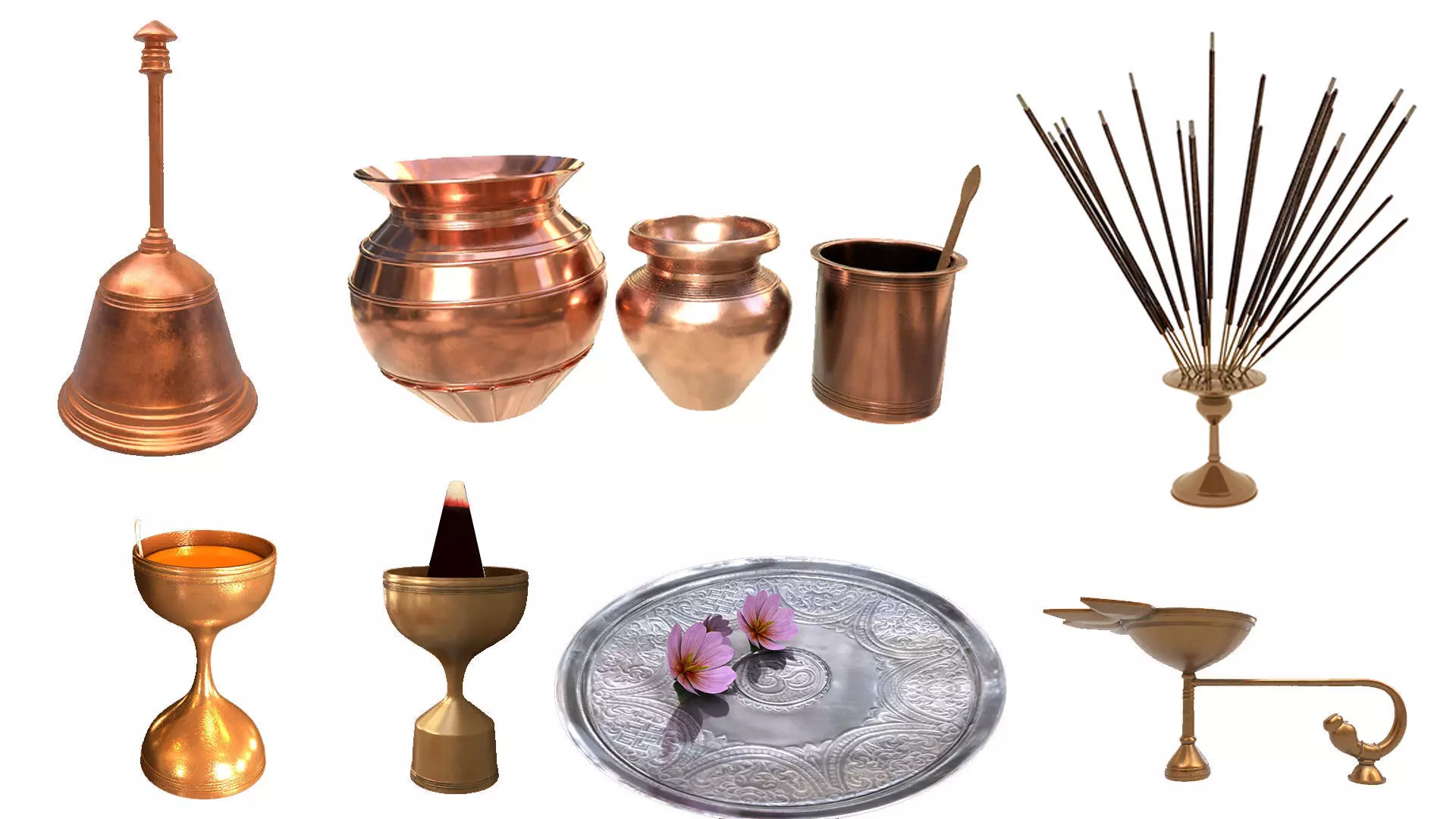 pooja props  3D model_0