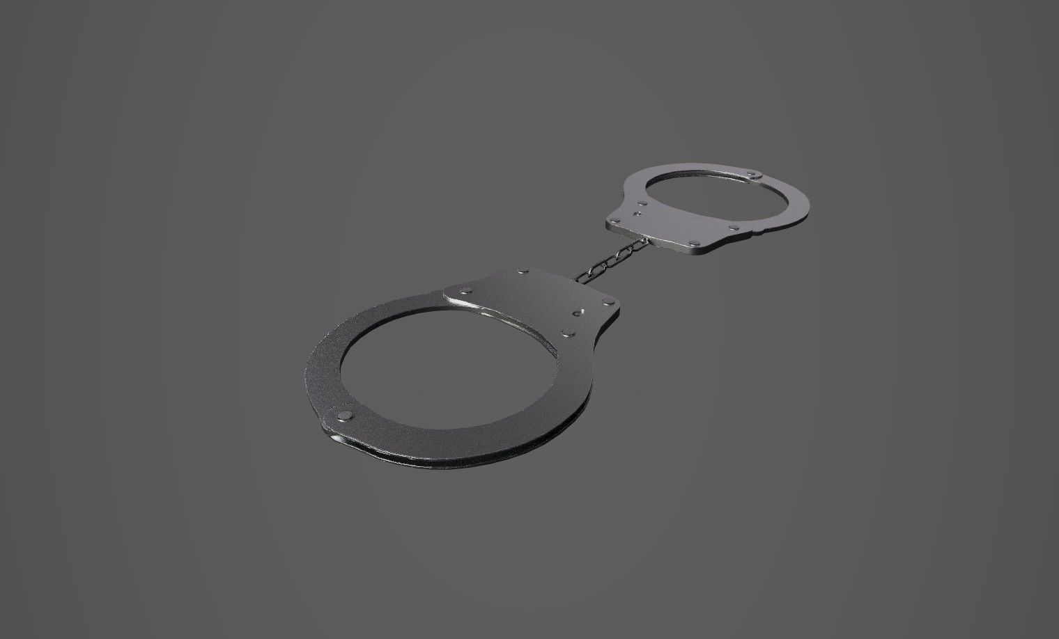 Handcuffs Low-poly 3D model_1