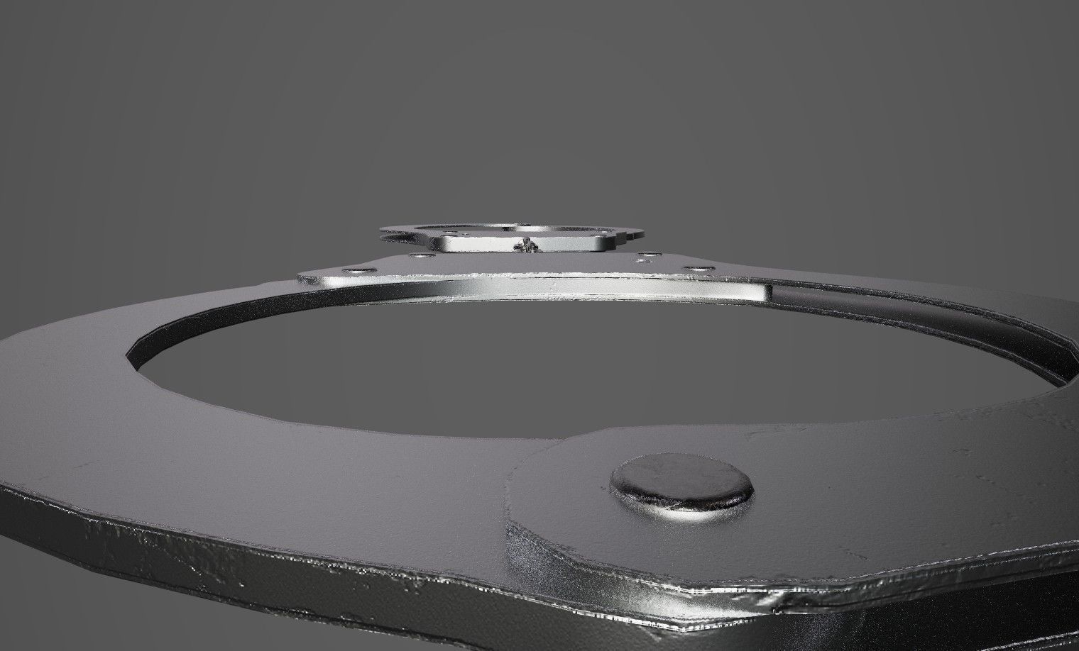 Handcuffs Low-poly 3D model_7