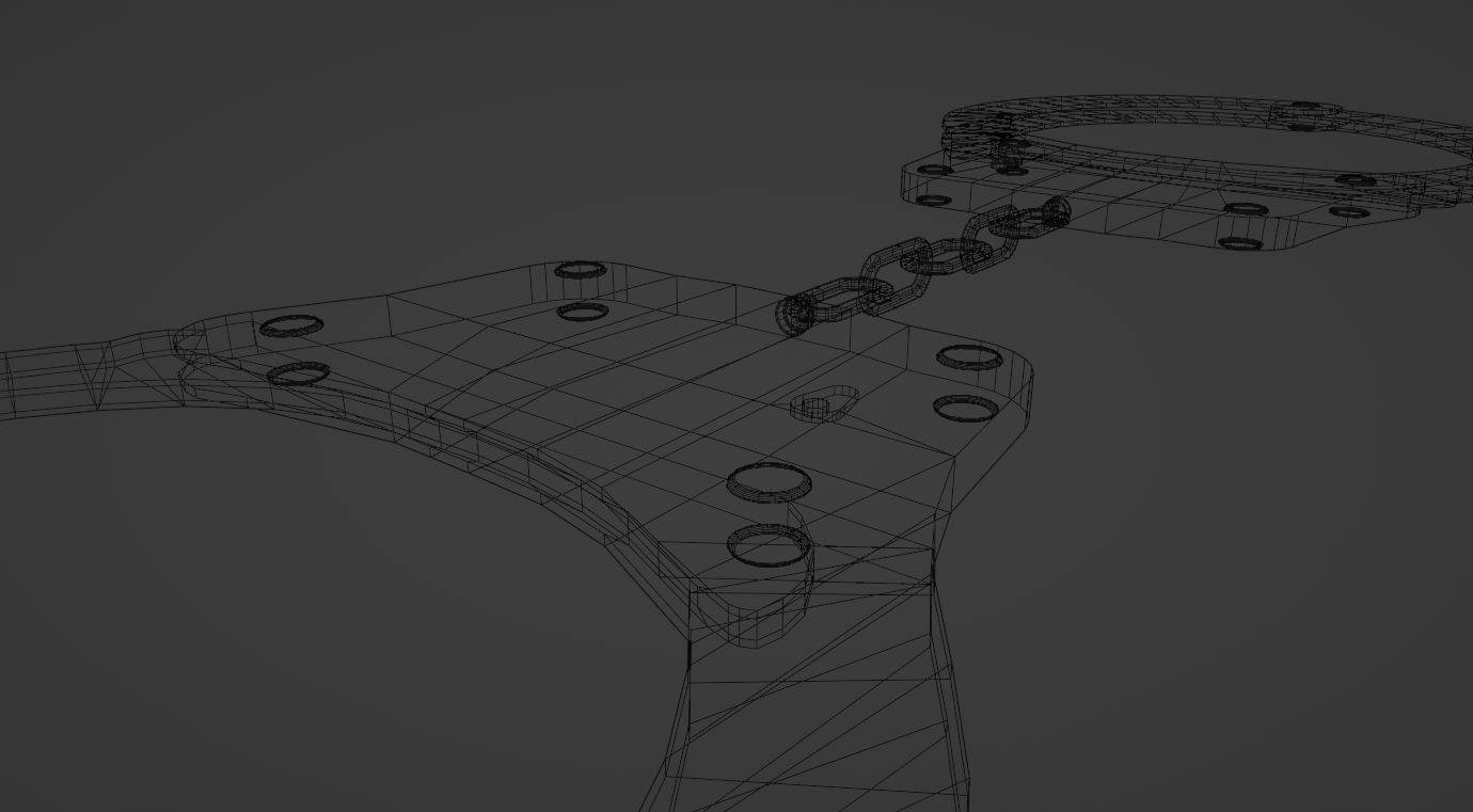 Handcuffs Low-poly 3D model_20