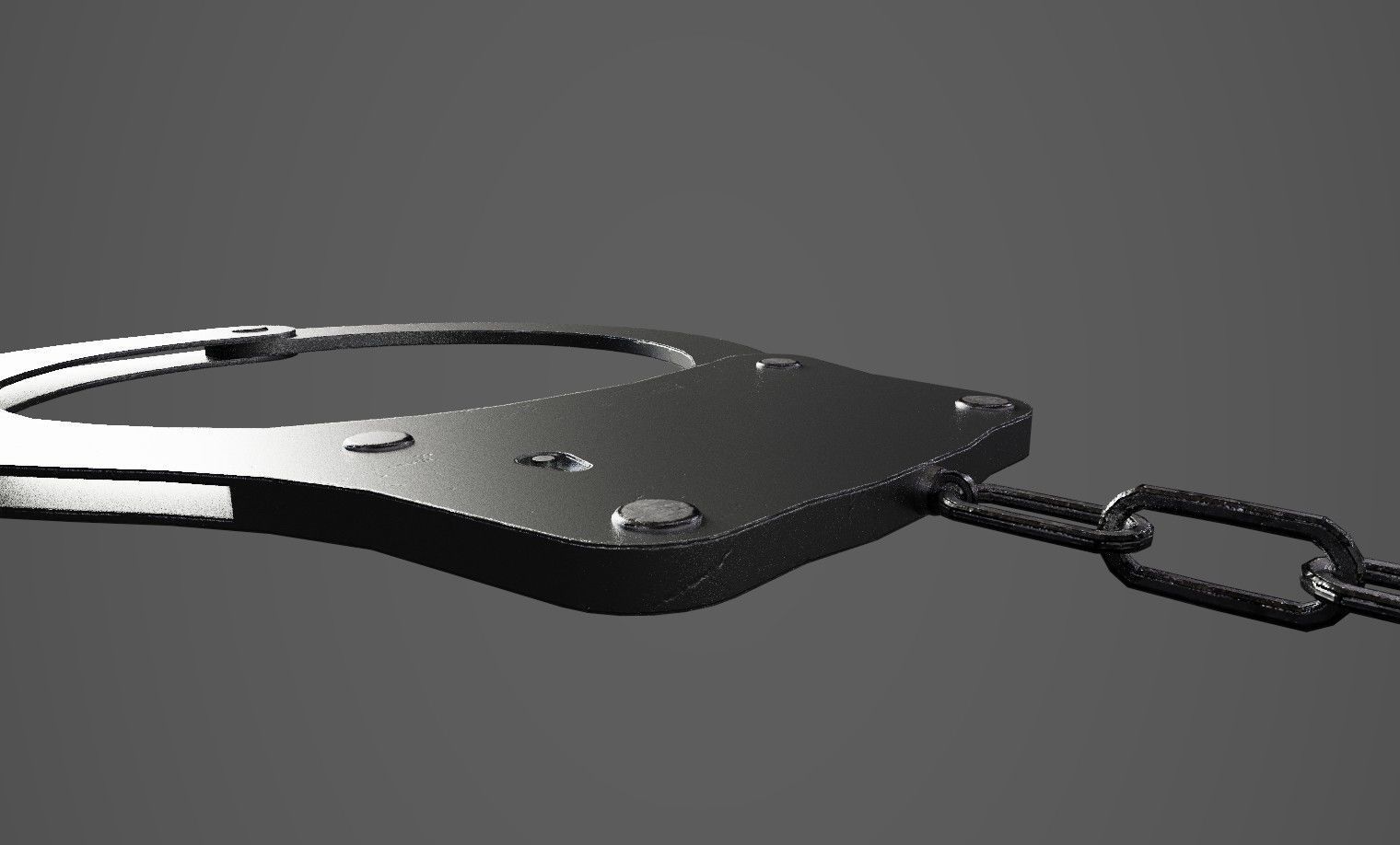 Handcuffs Low-poly 3D model_6