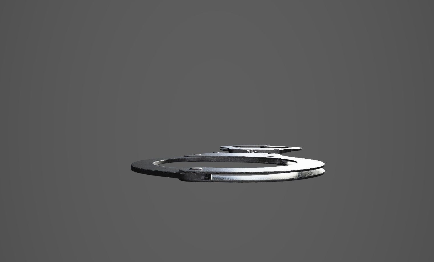 Handcuffs Low-poly 3D model_2